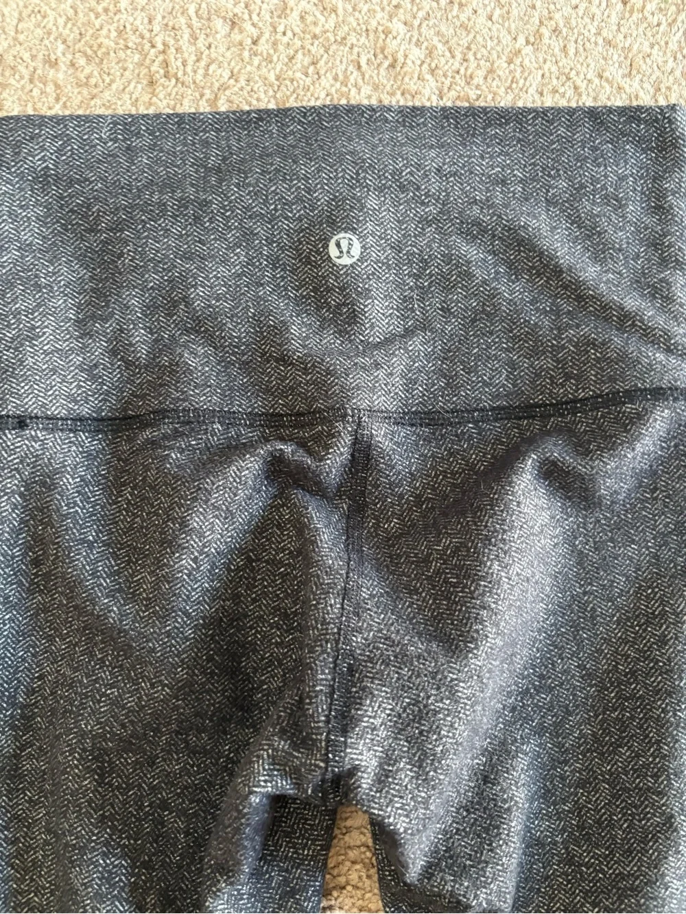 lululemon athletica Heathered Dark Gray High-Waist Leggings